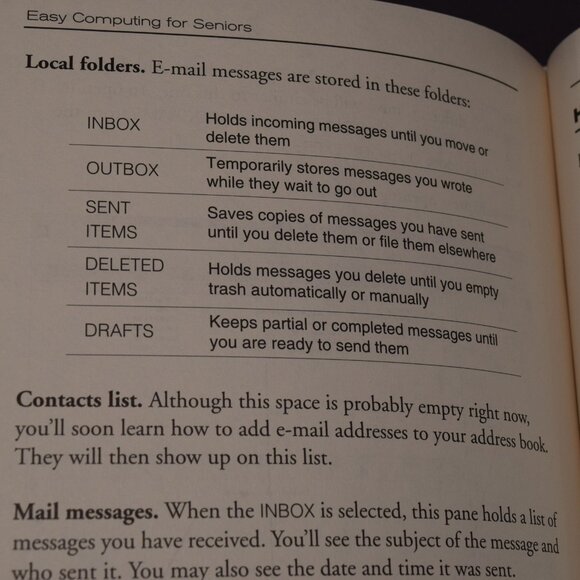 Easy Computing for Seniors Handbook From Startup to Shut Down Excellent 2007 - Picture 14 of 16